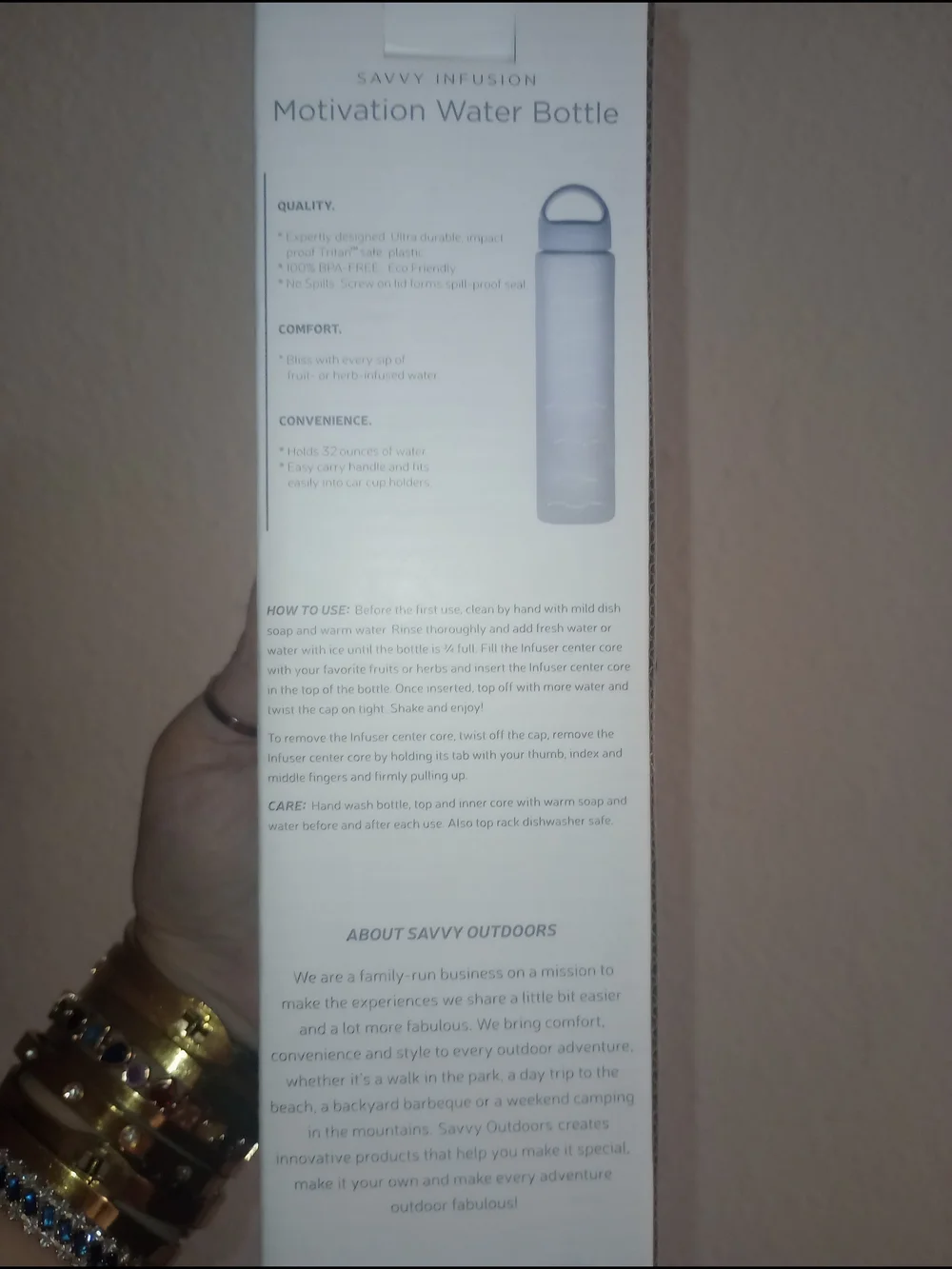 Motivation Water Bottle